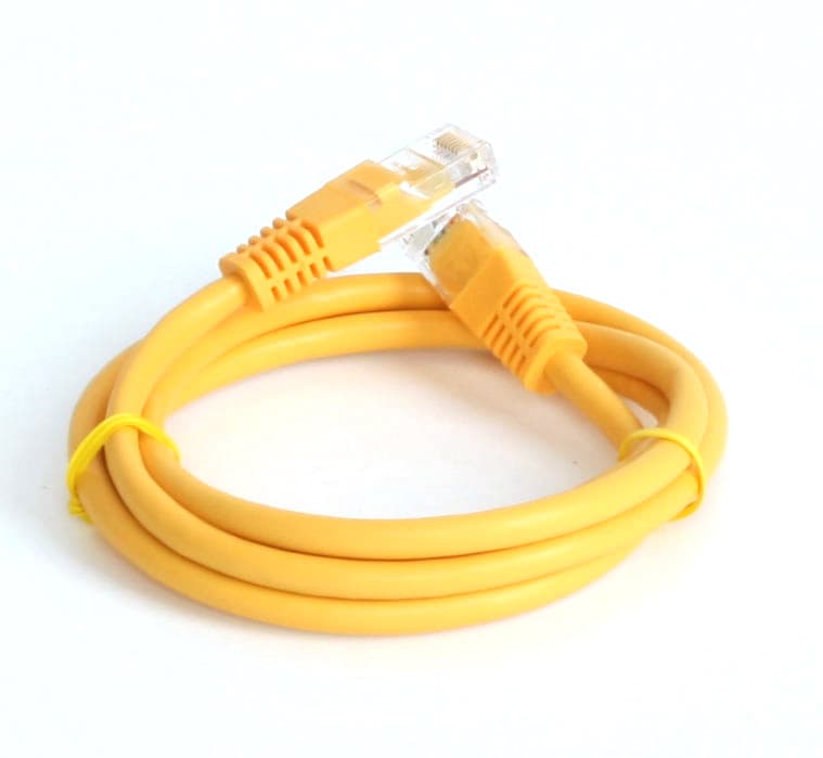 EuroLan Comfort patch kabel UTP, Cat5e, AWG24, ROHS, 1m, žlutý