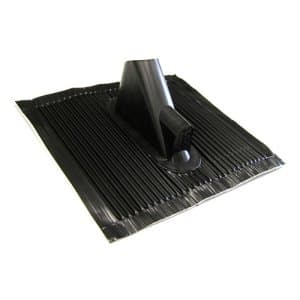 Střešní taška pro stožár 55mm, 45x40cm, otvor pro kabely, černá