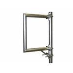 Anténní držák na stožár "C", délka 35cm, výška 40cm, d=70mm s vinkly a vzpěrou + 3x třmen s roztečí 100mm