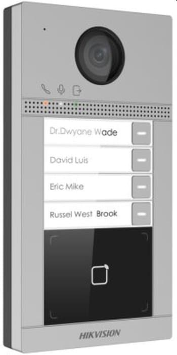 Hikvision DS-KV8413-WME1/Flush - 7" IP dveřní interkom, 4 tlačítkový, 2MP, zápustný