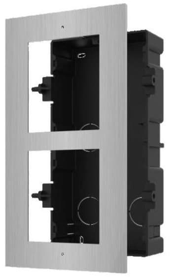 Hikvision DS-KD-ACF2/S - 2x rámeček pro zápustnou instalaci IP dveřního interkomu, nerez