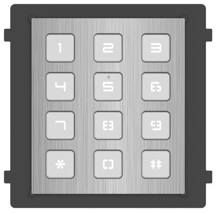 Hikvision DS-KD-KP/S - modul numerické klávesnice pro IP interkom, nerez