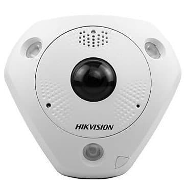 Hikvision IP fisheye kamera DS-2CD6365G0-IVS(1.27mm), 6MP, 1.27mm, IR 15m, Audio