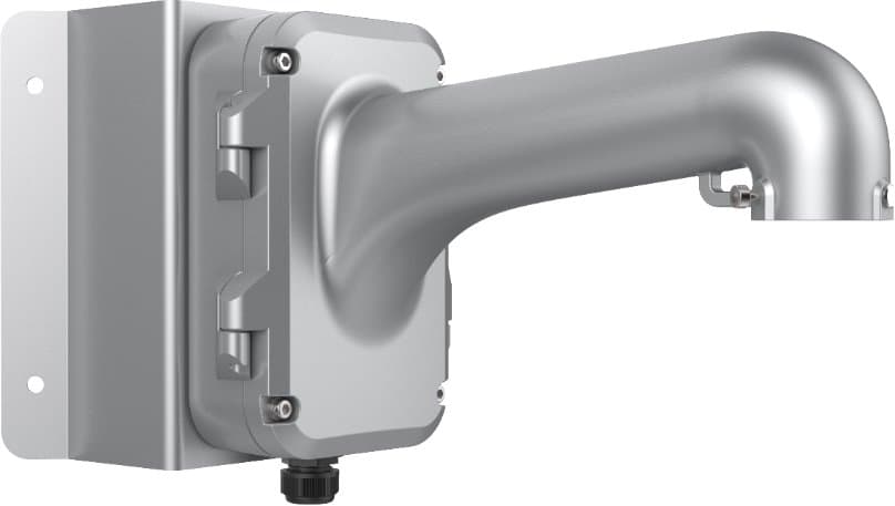 Hikvision DS-1604ZJ-corner-P - Konzole na roh s boxem pro speed dome kamery, Šedá