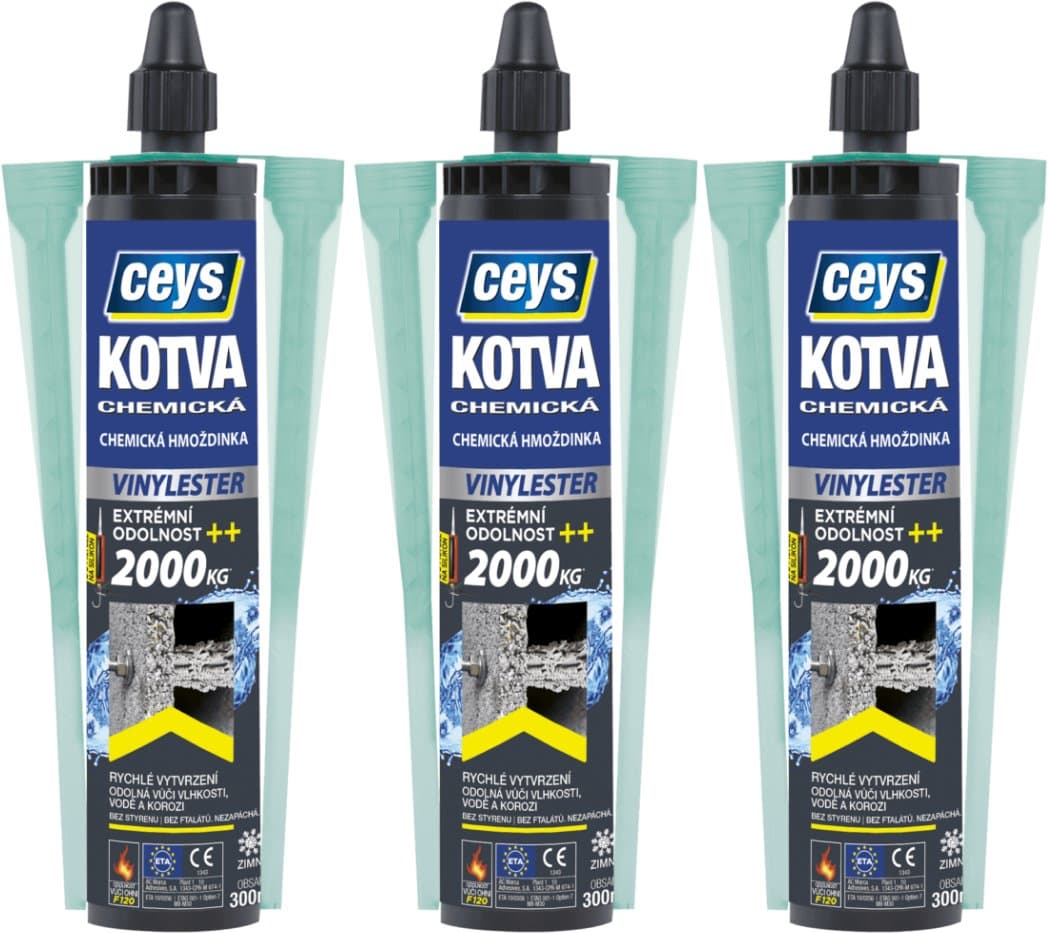 Ceys Chemická kotva Vinylester 2+1 GRATIS