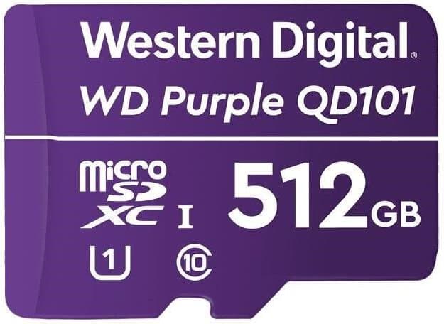 WD MicroSDXC karta 512GB Purple WDD512G1P0C Class 10