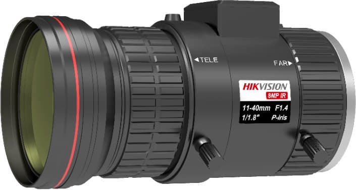 Hikvision objektiv HV1140P-8MPIRA - 11-40mm s aut. clonou a IR korekcí, CS, 4K