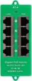 MaxLink Gigabitový 4-portový PoE panel, 802.3af/at