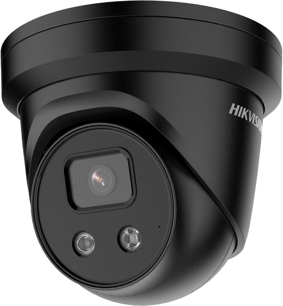 Hikvision IP turret kamera DS-2CD2346G2-IU(2.8mm)(C)(BLACK), 4MP, 2.8mm, Mikrofon, černá, Acusense