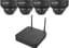 UNV IP WiFi KIT, NVR NVR301-04LS3-W + 4x IP dome kamera IPC322LB-AF28WK-G-BLACK, 2MP