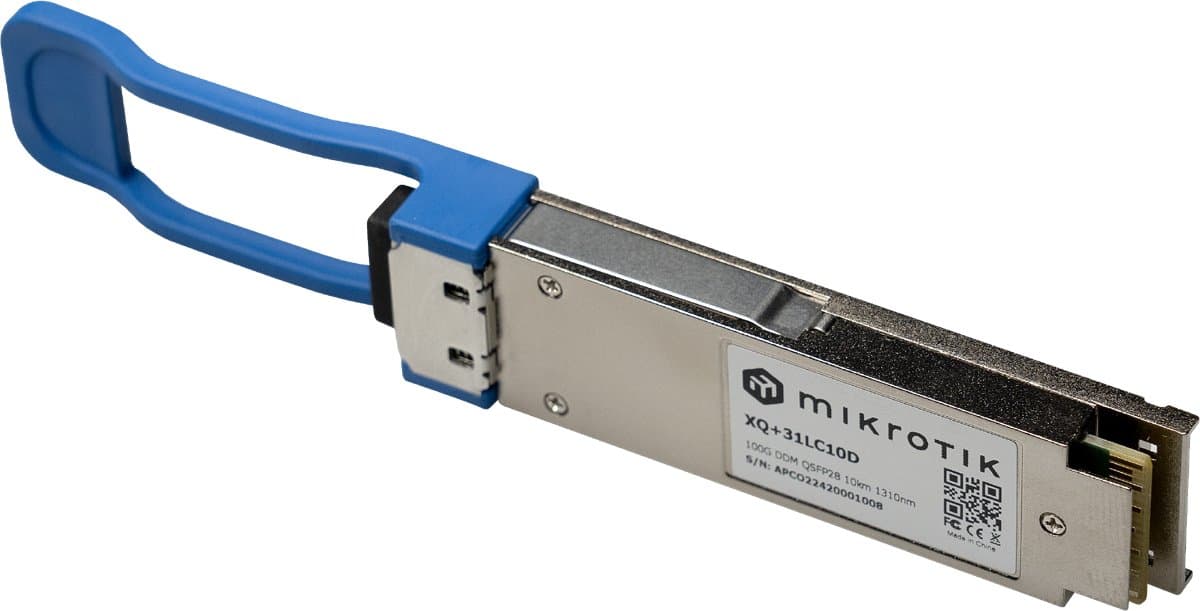 MikroTik QSFP28 optický modul XQ+31LC10D, SM, 10km, 100G