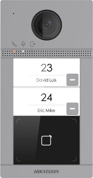 Hikvision DS-KV8213-WME1(C)/Flush - IP dveřní interkom, 2 tlačítkový, 2MP, zápustný