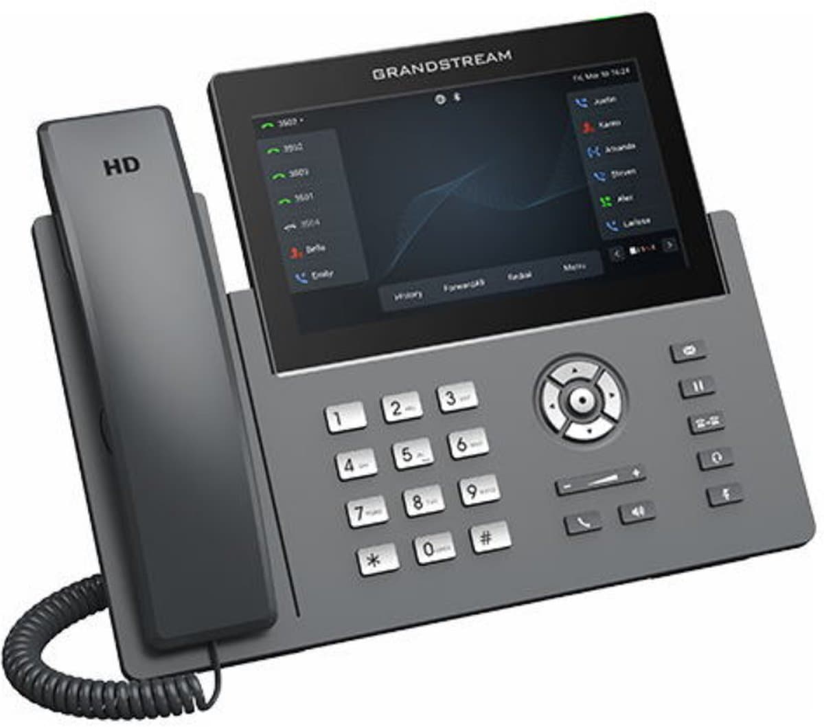 Grandstream GRP2670 SIP telefon, 7" displej, 6x SIP účet, 2x1Gb, WiFi, BT a USB