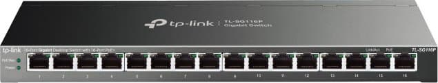 TP-Link TL-SG116P Switch, 16x PoE, 120W