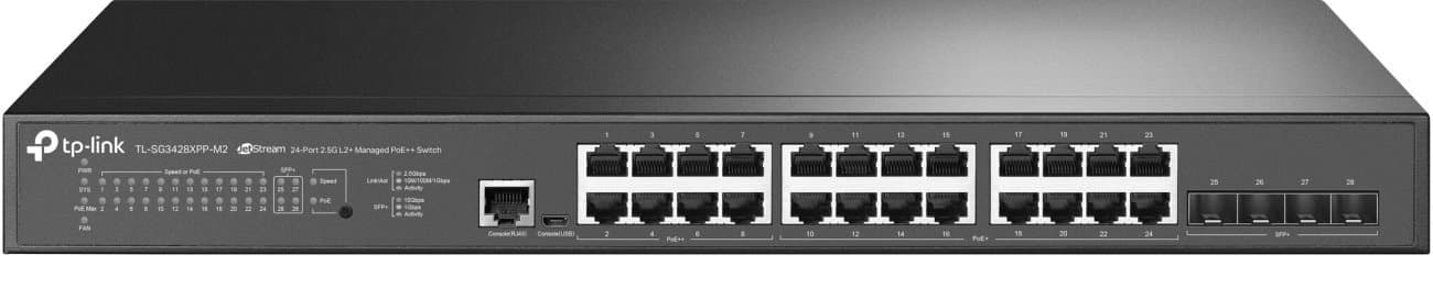 TP-Link TL-SG3428XPP-M2 JetStream Switch, 24x PoE, 500W