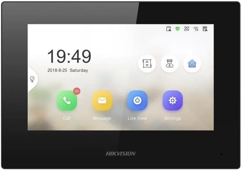Hikvision DS-KH6320-LE1(B) - 7" IP dotykový monitor, PoE