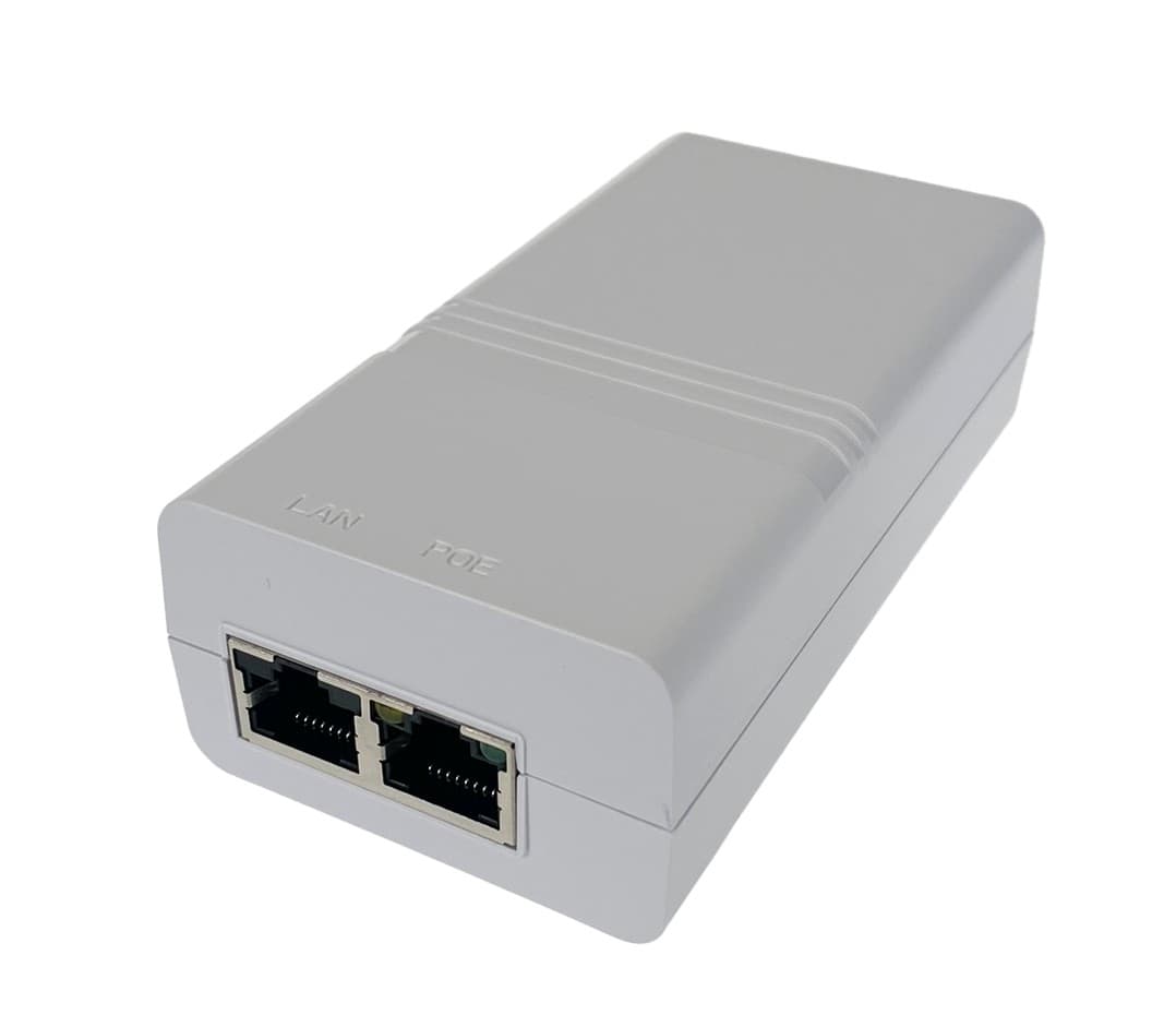 MaxLink PI30W PoE injektor - 802.3af/at, 52V, 580mA, 30W, 1Gbit, bílý 