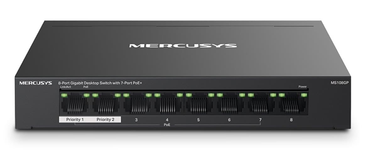 MERCUSYS MS108GP Gigabitový PoE switch