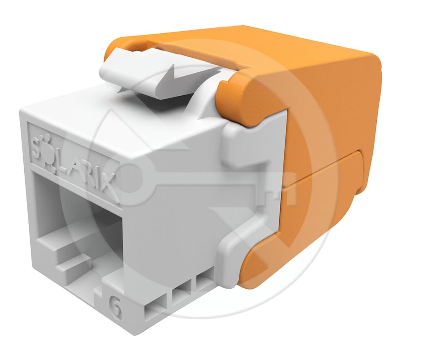 Solarix samořezný keystone CAT6 UTP, Component Level a 4PPoE certifikace
