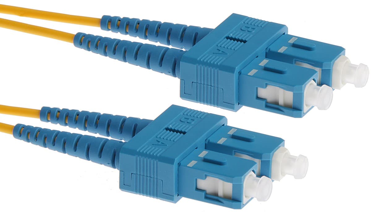 Masterlan optický patch cord, SCupc/SCupc, Duplex, Singlemode 9/125, 2m