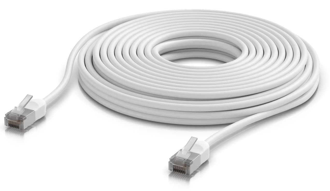 Ubiquiti UACC-Cable-Patch-Outdoor-C6A-12M-W venkovní Cat6a patch kabel, 12m