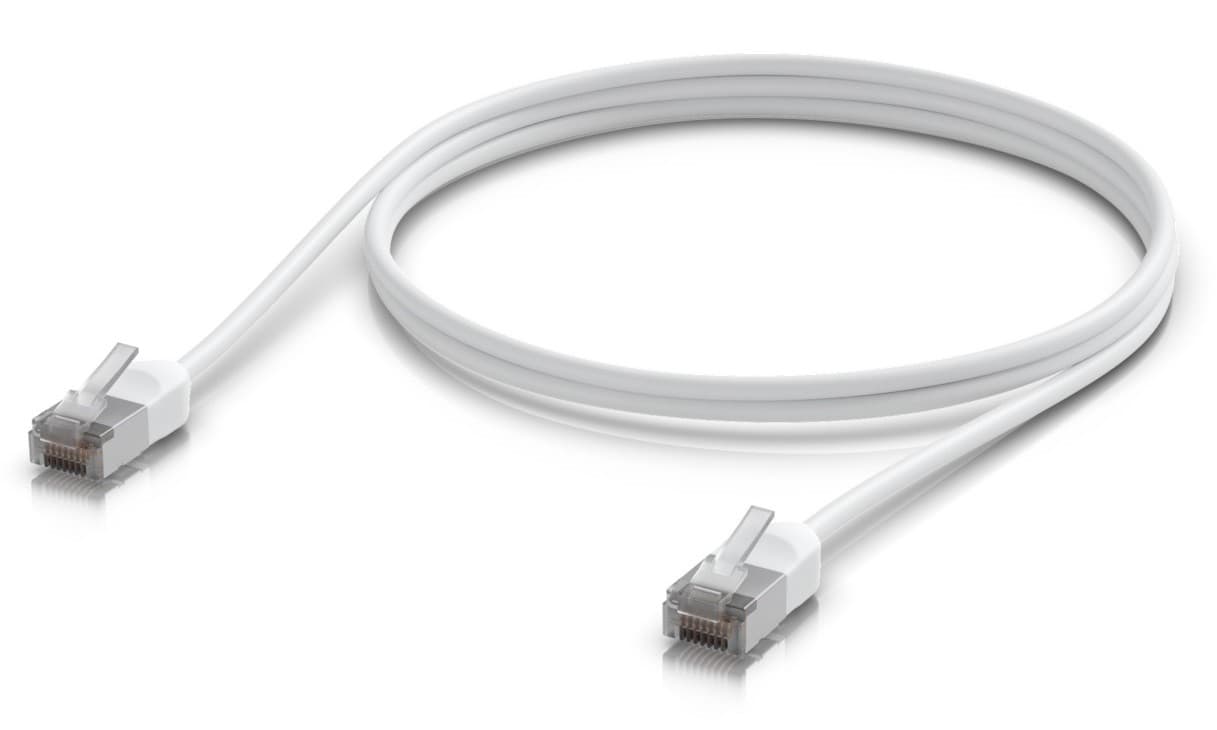Ubiquiti UACC-Cable-Patch-Outdoor-C6A-1M-W venkovní Cat6a patch kabel, 1m