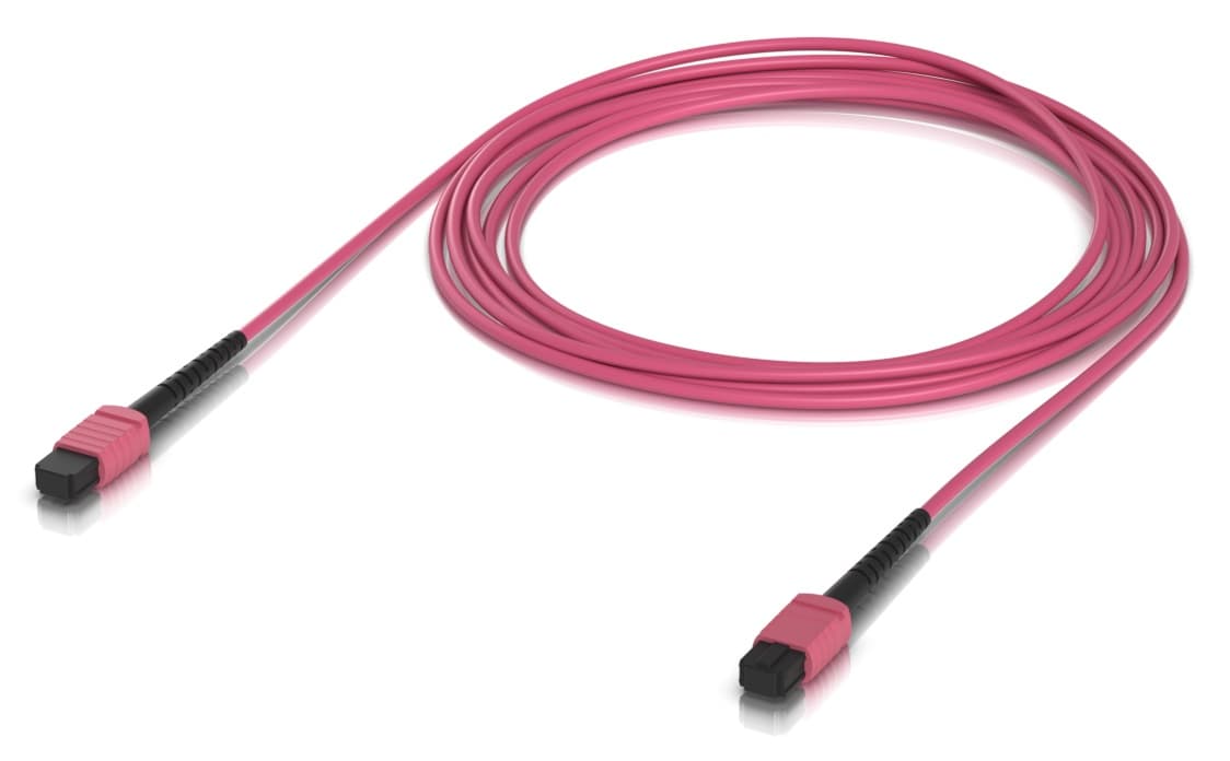 Ubiquiti UACC-OFC-MA-MPMP-3M-10 - optický patch cord MPO-12 Type B UPC, Multi-mode OM4, 3m, 10pack