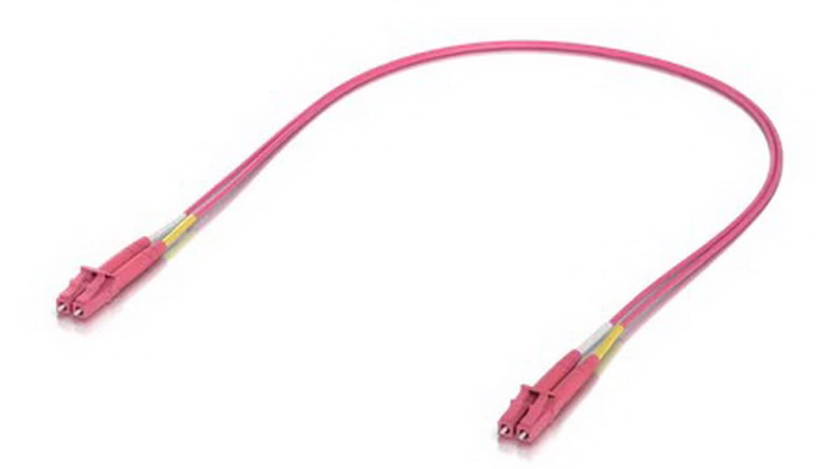 Ubiquiti UACC-OFC-M2-LULU-0.5M-50 - optický patch cord LCupc/LCupc, Duplex, Multi-mode 50/125, 0,5m (50ks)