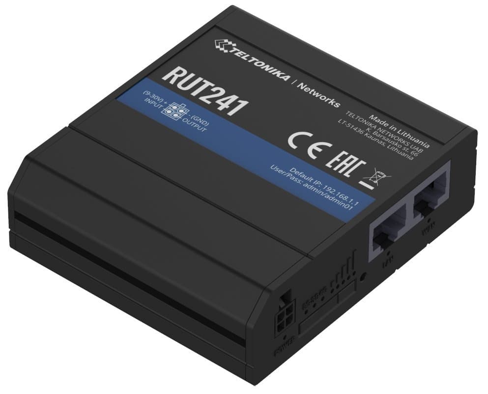 Teltonika RUT241 Průmyslový 4G/LTE WiFi Router - Bazar