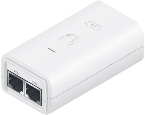 Ubiquiti POE-24-12W-G-WH, Gigabitový PoE Injektor, 24V/0.5A (12W)