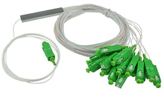 Masterlan PLC optický splitter - 1x16 1260-1650nm, SC/APC, 1,5m