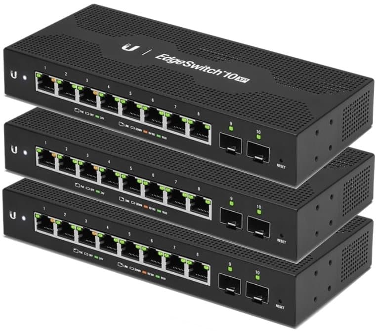 Ubiquiti Edgeswitch 10XP, 3-pack, PoE není součástí balení