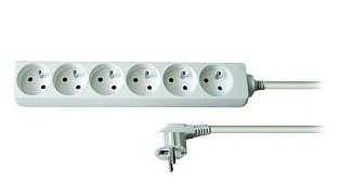 Kabel prodlužovací 1,5m 6x zásuvka