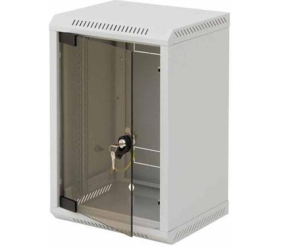 10" rack jednodílný 9U/260 TRITON šedý plech.dveře