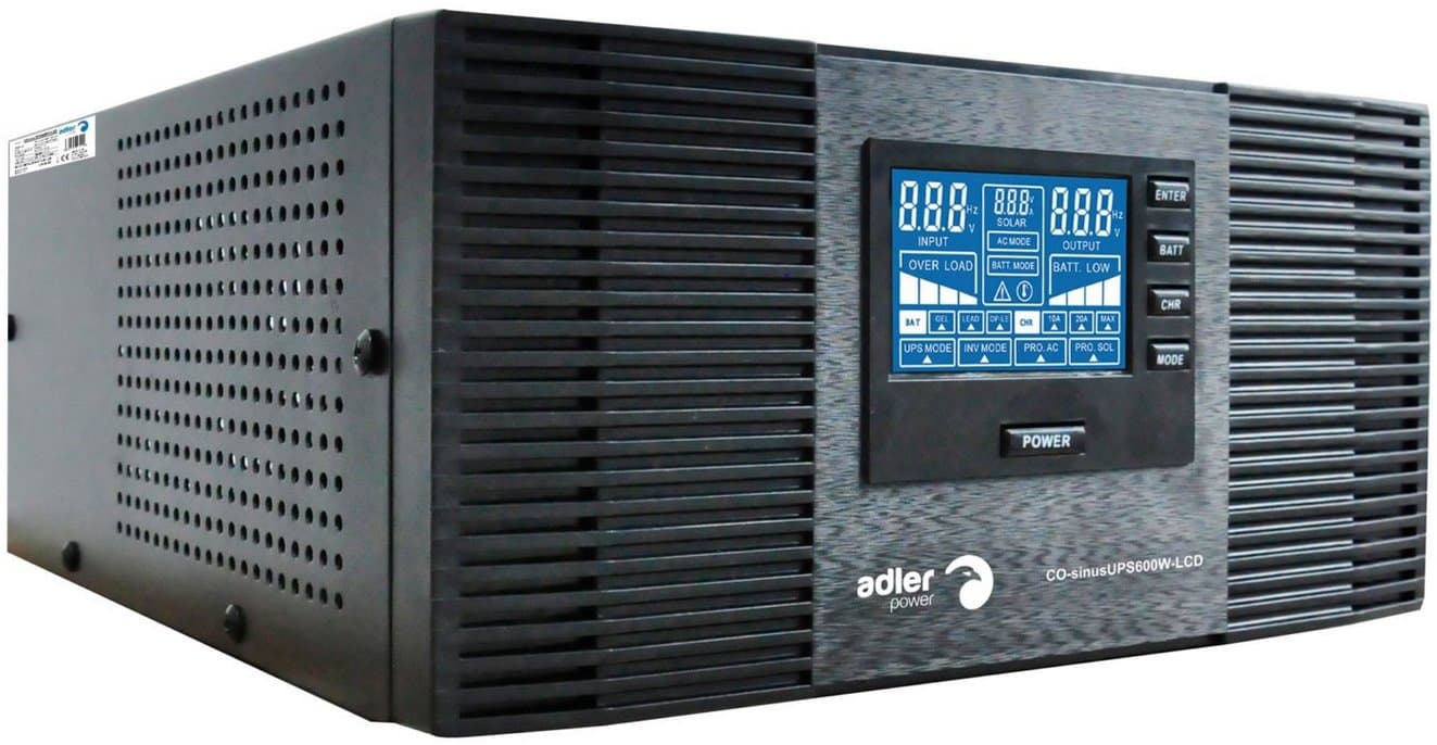 ADLER záložní zdroj UPS 600W 230V, 12V - Bazar