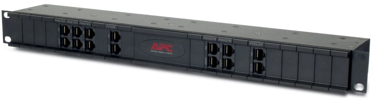 APC RackMount 1U ProtectNet chassis, 24 slotů