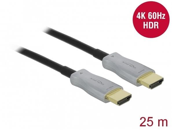 Delock Aktivní optický kabel HDMI 4K 60 Hz 25 m