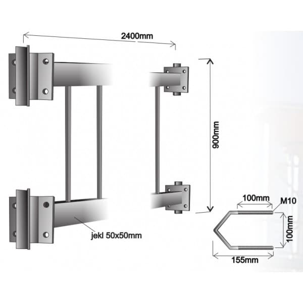 Dlaždice pro příhradový stožár