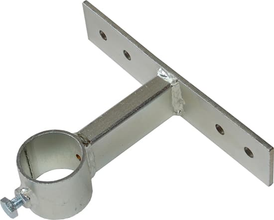 Držák stožáru o průměru 60mm, 10cm od zdi s delším pásem