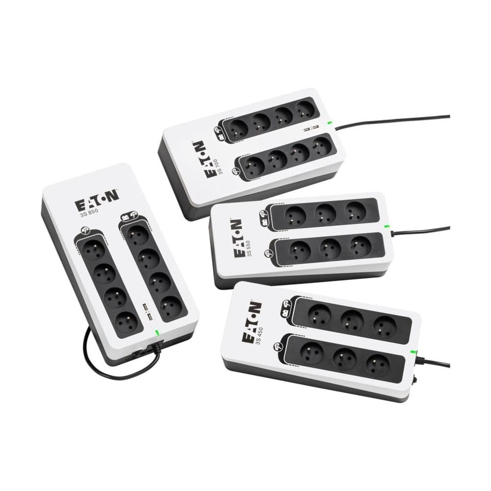 Eaton 3S 450 FR, UPS 450VA / 270W, 6 zásuvek (3 zálohované)