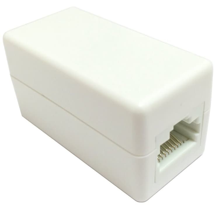 EuroLan spojka UTP, Cat.5e, RJ45-RJ45, bílá