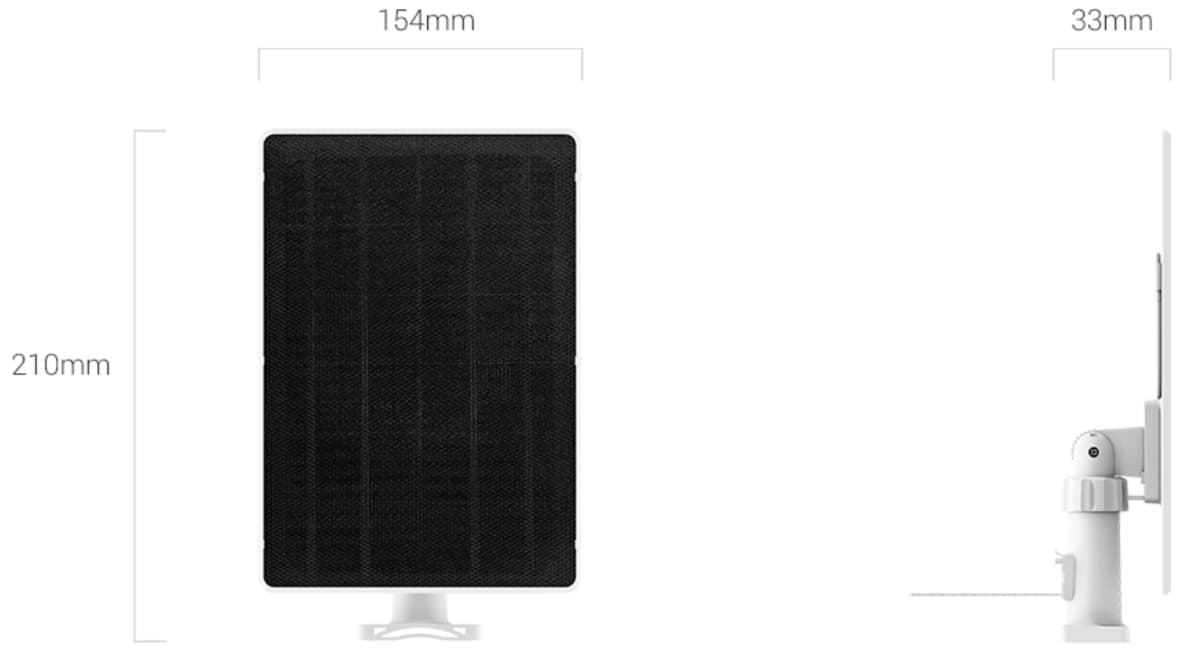 Ezviz CS-PSP5-R100-3M, Solární panel, 5W, USB-C