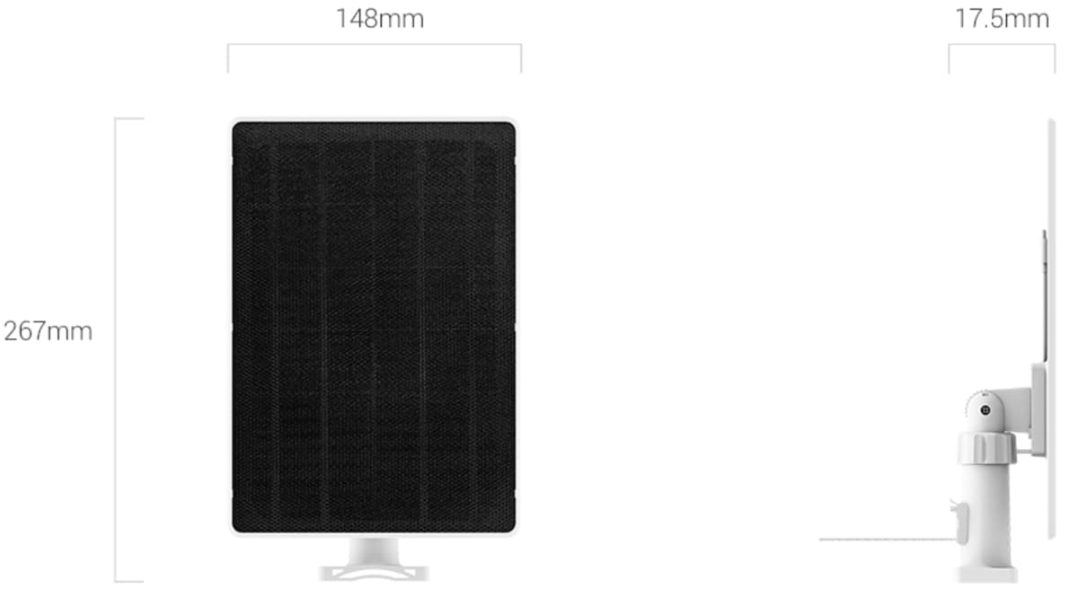 Ezviz CS-PSP8-R100-3M, Solární panel, 8W, USB-C