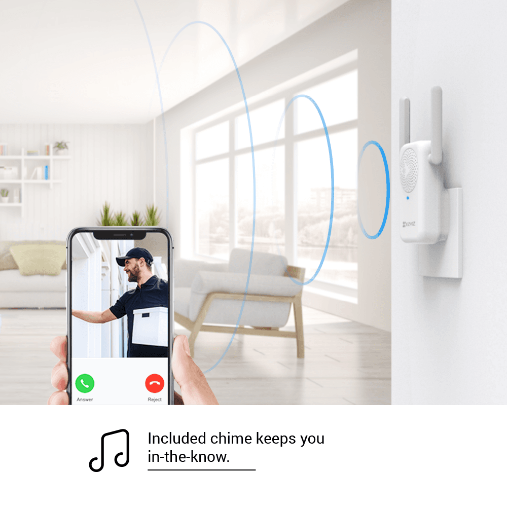 Ezviz DB1C kit vyzváněcí jednotka, zvonek a trafo