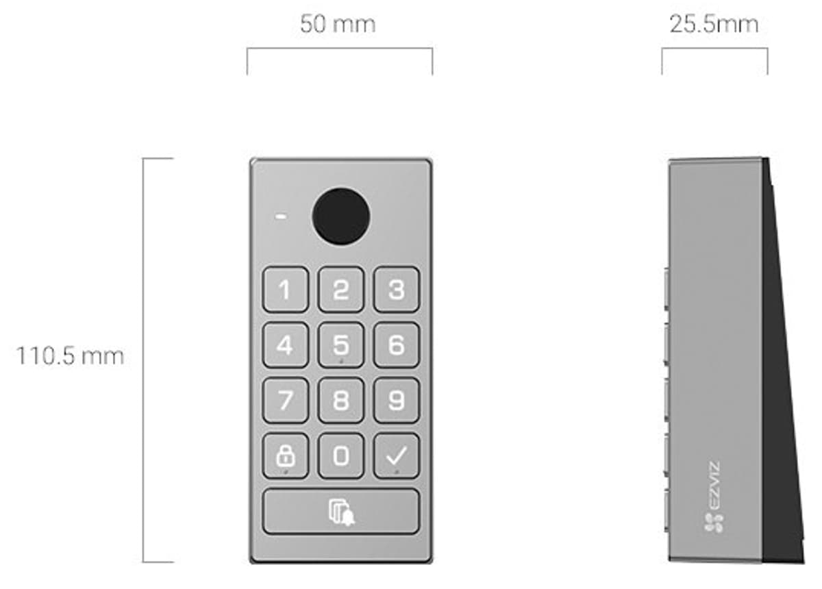 Ezviz DL01BCP, Vstupní terminál pro DL01 Pro