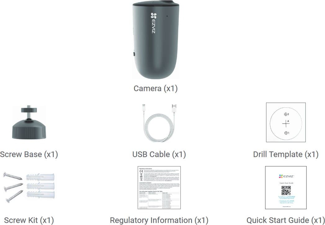 Ezviz EB3 Venkovní IP kamera na baterii, 3MP, 2.8mm