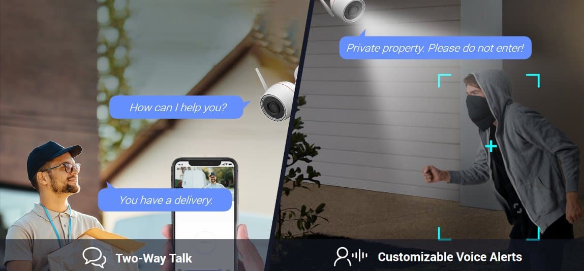 Ezviz H3C 2K - Venkovní Wi-Fi kamera, 3MP, 2.8mm