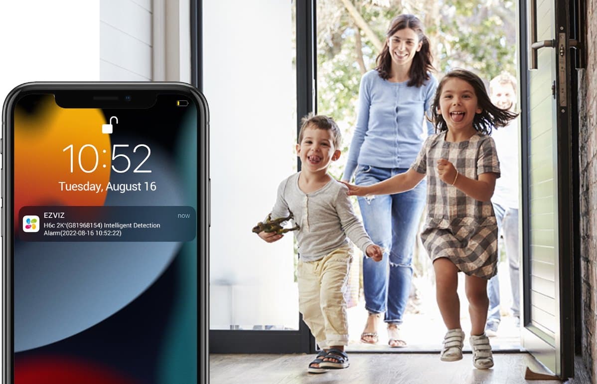 Ezviz H6C 2K+ - Vnitřní otočná IP kamera s WiFi, 4MP, 4mm