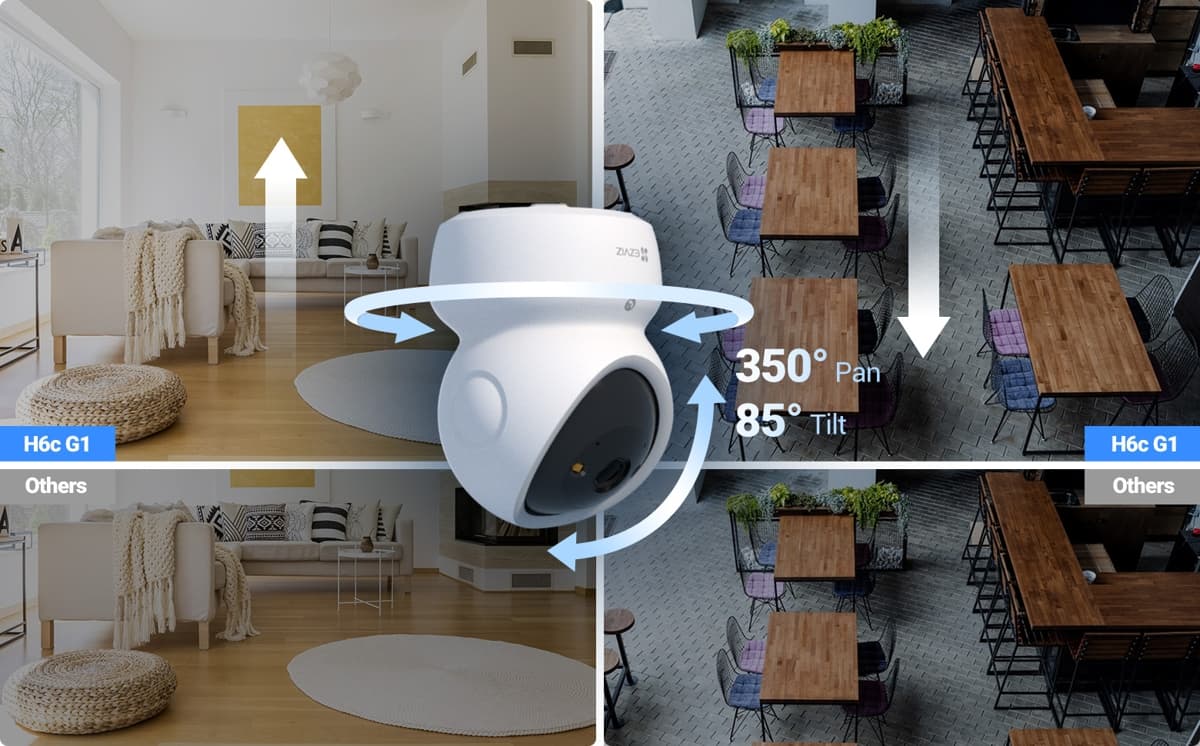 Ezviz H6c G1 3K, Vnitřní otočná Wi-Fi kamera, 5MP