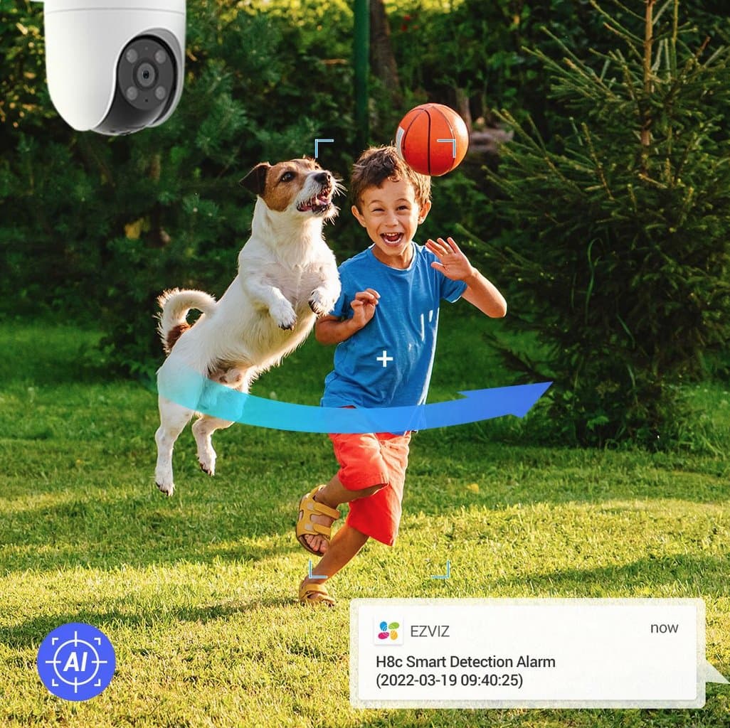 Ezviz H8C - Venkovní otočná IP kamera s WiFi, 2MP, 4mm